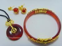 红玛瑙手镯套装 千年爱恋 常青藤[厂家直供]_金银珠宝首饰_世界工厂网中国产品信息库