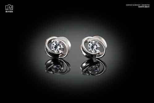 首饰静物拍摄 耳钉耳环珠宝首饰产品商业 电商摄影