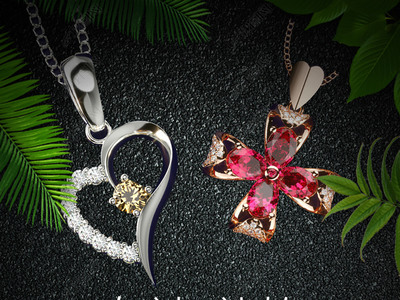 春季时尚珠宝首饰手机海报